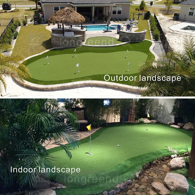 Golf Putting Grass Artificial Customized Outdoor Putting Green For Backyard