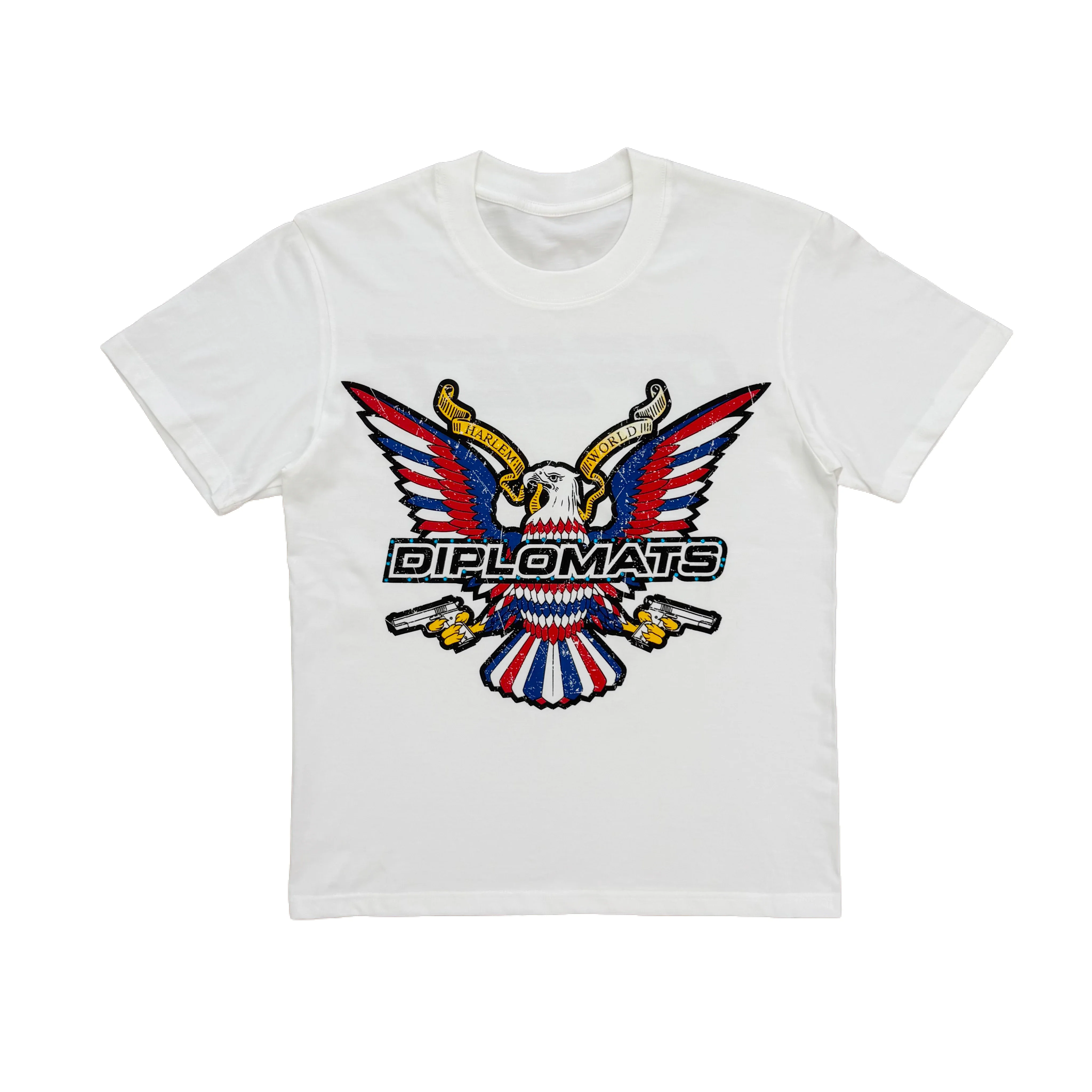New Men Dipset Couture Rhinestone Tour Merch T Shirts T-Shirt Hip Hop Skateboard Street Cotton T-Shirts Tee Top US size K1
