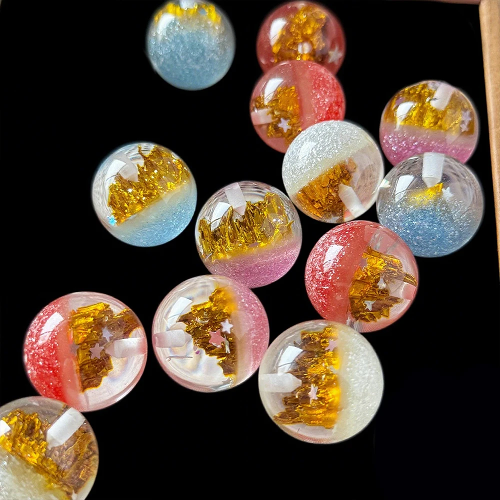 

Cordial Design 50Pcs 25*25MM DIY Resin Beads/Glitter Powder Effect/Hand Made/Jewelry Findings & Components/Round Shape #19142