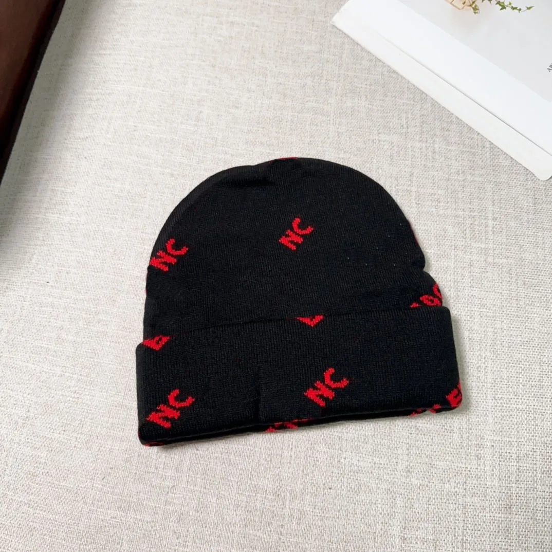 

European Trendy Full Letter Embroidery Beanies Street Caps Unisex Hats Winter Bonnets