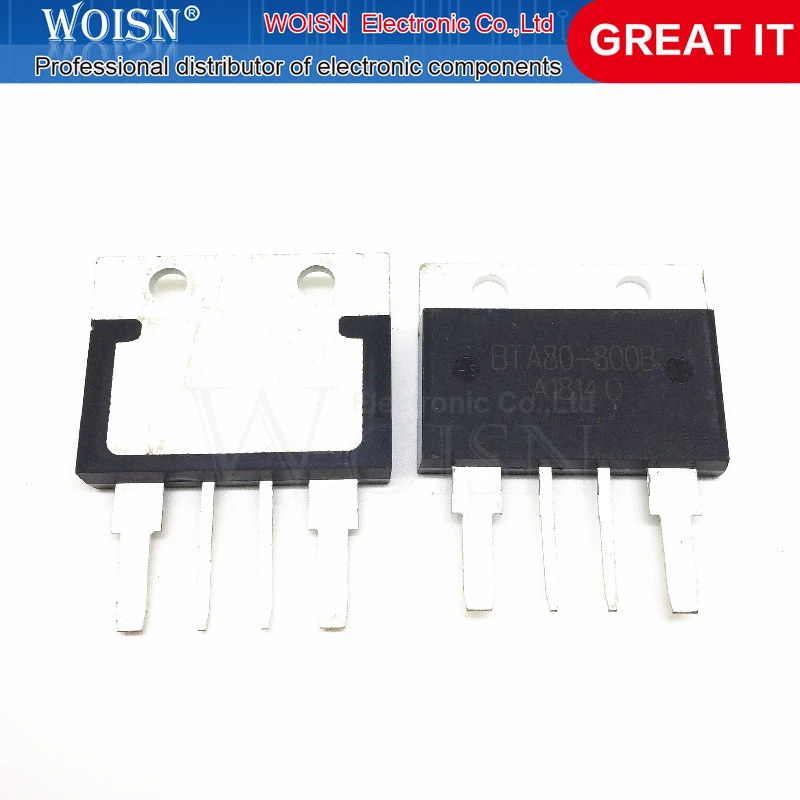 

(2-10piece) BTA100-1200B BTA1001200B 1200V 100A TO-4P For SCR Transistor