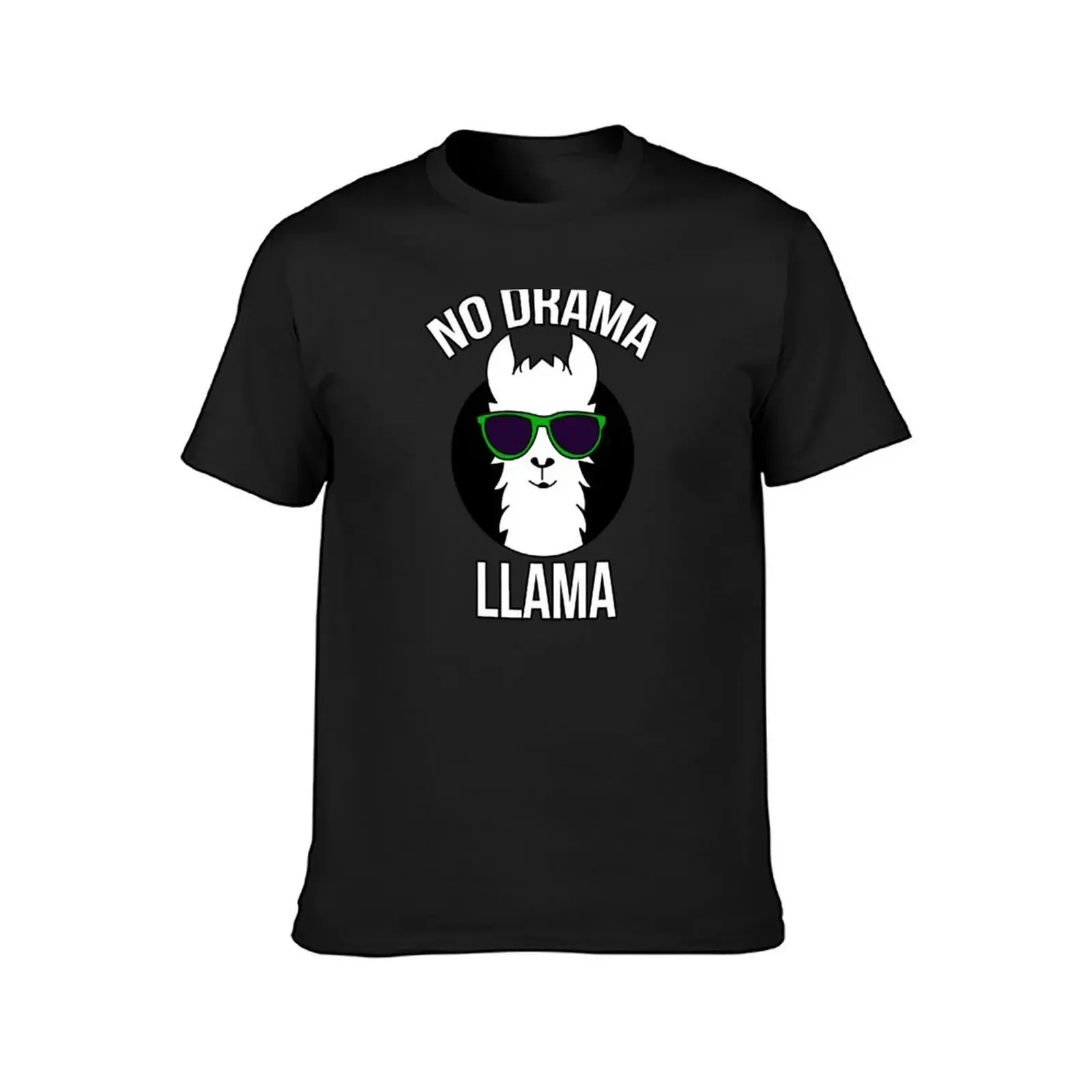 No Drama Llama Funny T-Shirt Aesthetic clothing boys whites Short sleeve tee men