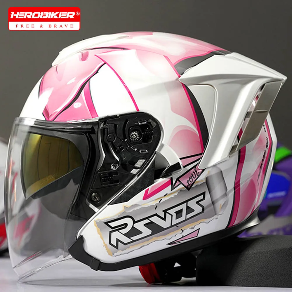 

Motocross Helmet Three-quarters Motorcycle 3/4 Helmet Four Season Universal Motorcycle Helmet Casco Moto For Men and Women