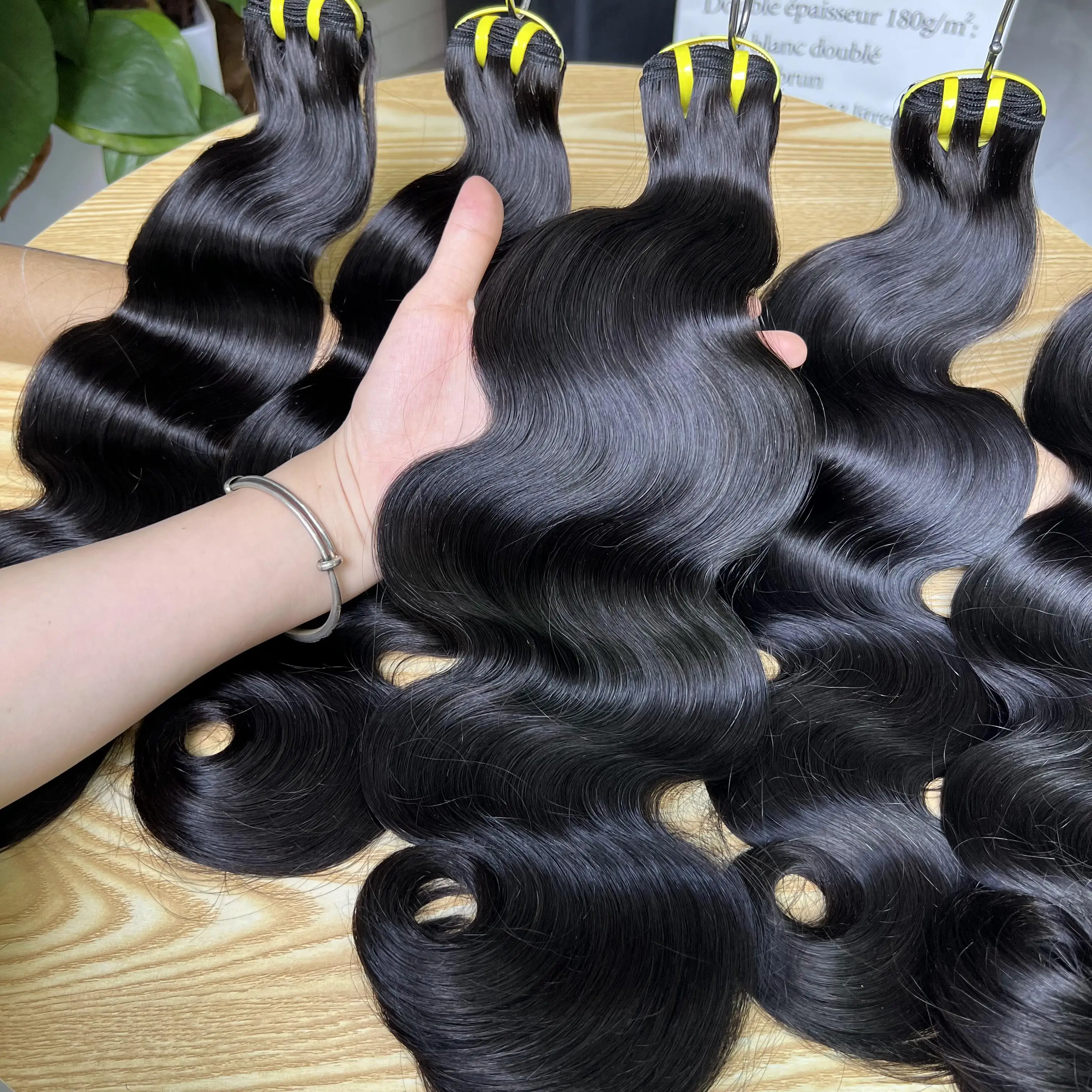 SWANEE Body Wave Human Hair Bundles Remy Unprocessed Raw Virgin 100% Human Hair Doule Drawn Wholesale Natural Tissage Extensions