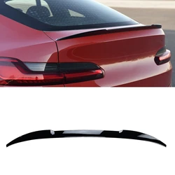 For BMW X4 G02 Only 2018 2019 2020 2021 2022 M Style Rear Spoiler Wing Gloss Black/Carbon Fiber Look ABS Trunk Lid Splitter Lip