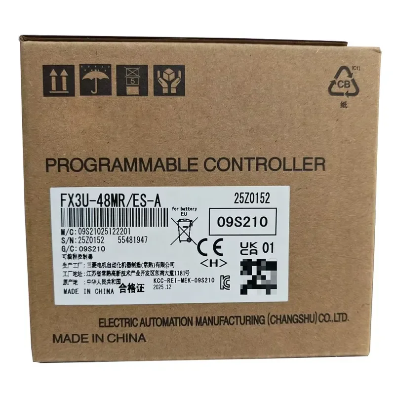 Japan PLC FX3U Melsec FX Series I/O Module PLC FX3U-48MR-ES-A FX3U-48MT-ES-A Programmable Controller
