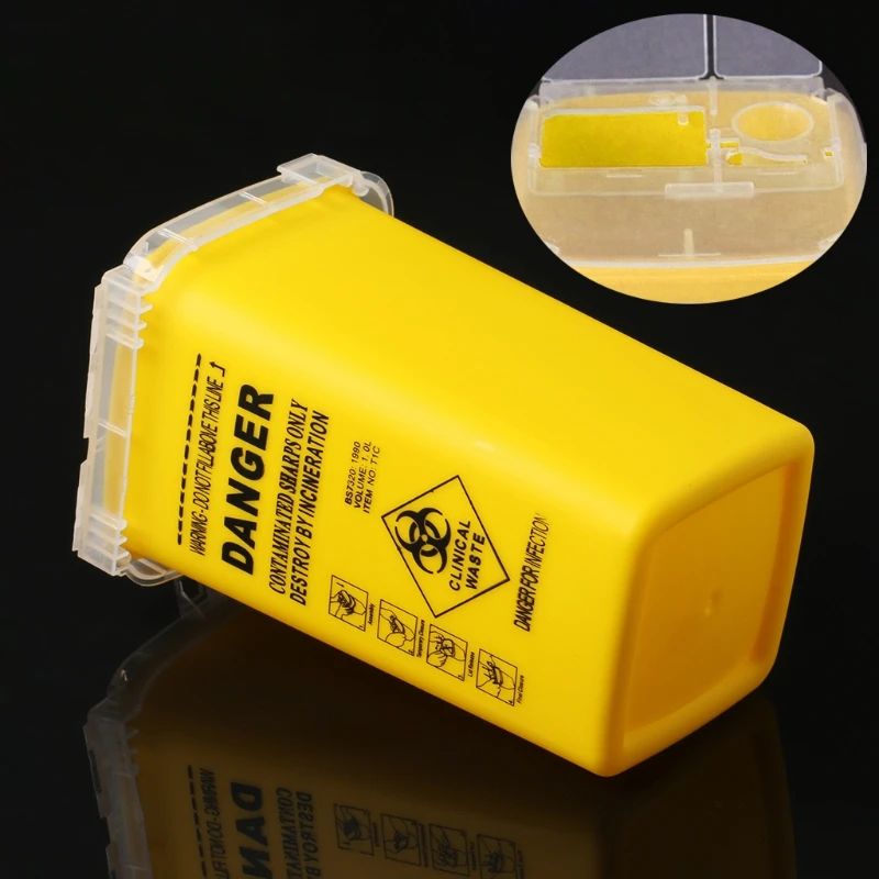 High Quality Medical Laboratory Disposable Safty Plastic Large 5 Quart Sharps Connector