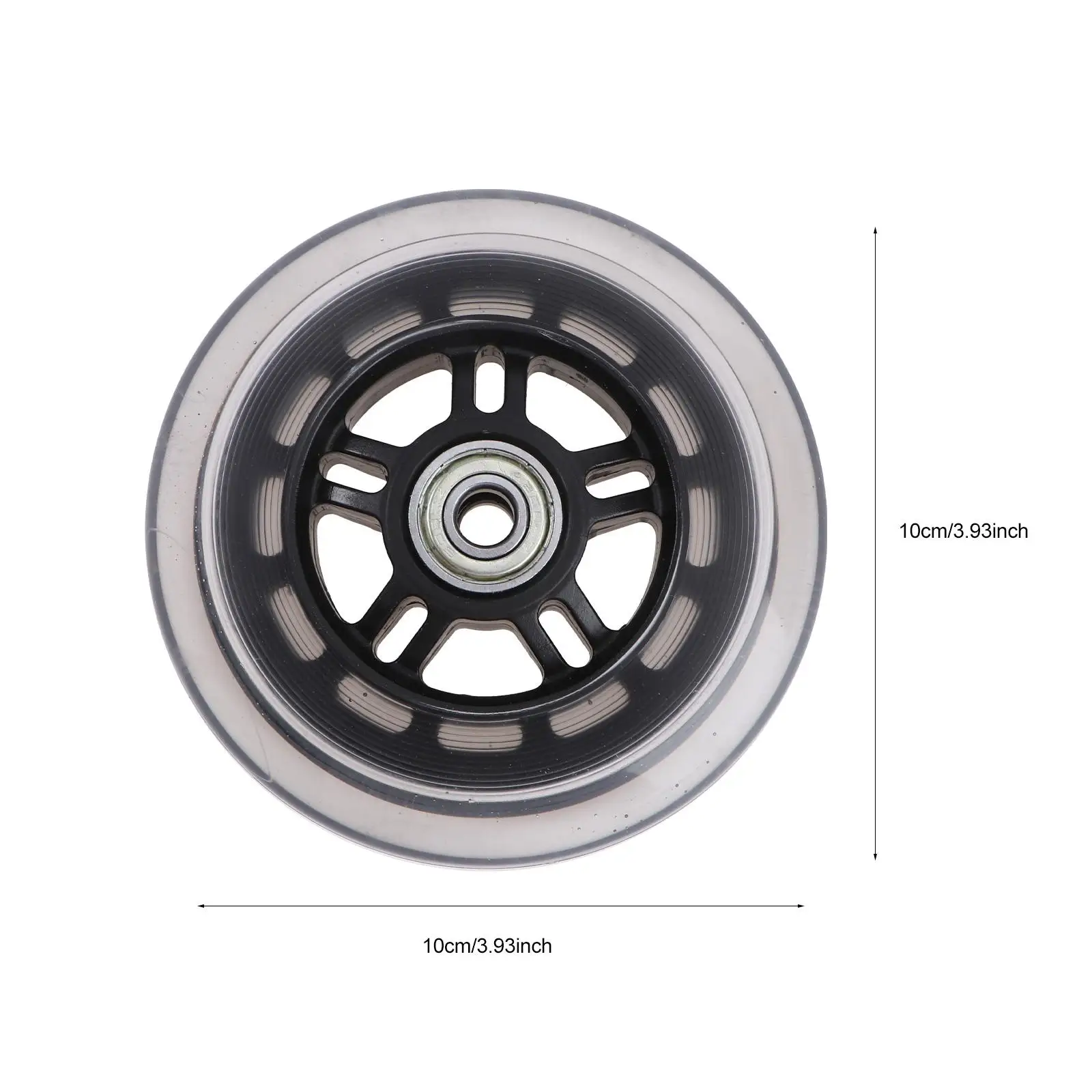 

4 Pcs Wear-resistant Wheels Scooter Small for Pu High Elastic Transparent