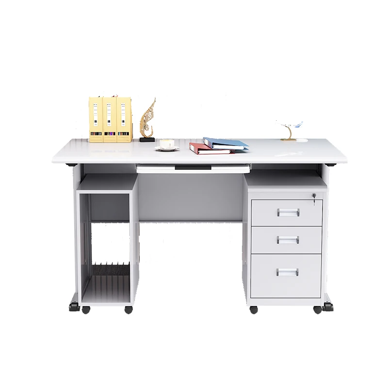 

Tin Single Locked Drawer Desk Doctor Financial Clerk