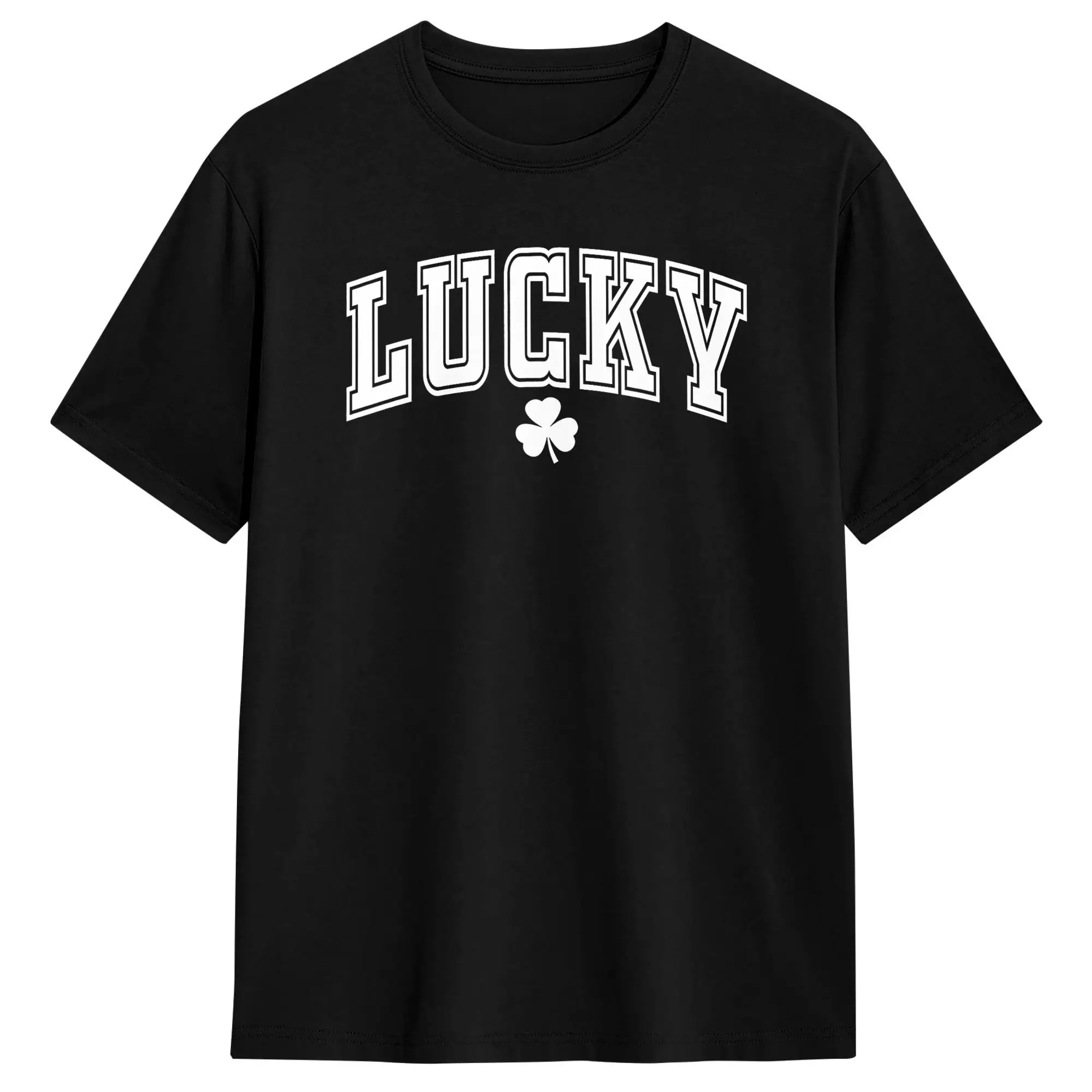 

Vintage T Shirt Summer St Pattys Day Lucky Shamrock St. Patrick's Day Novelty T-Shirts Cotton Tshirt Men Retro Short Sleeve Tees