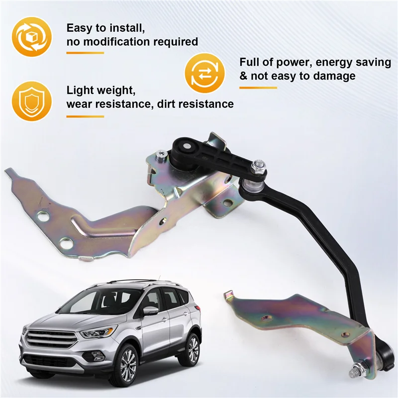 A82M-Car Front Headlight Sensor And Bracket Assembly Suspension Height Sensor For Ford Kuga 12-19 CV61-13D034-AA CV6113D034AA - Image 4