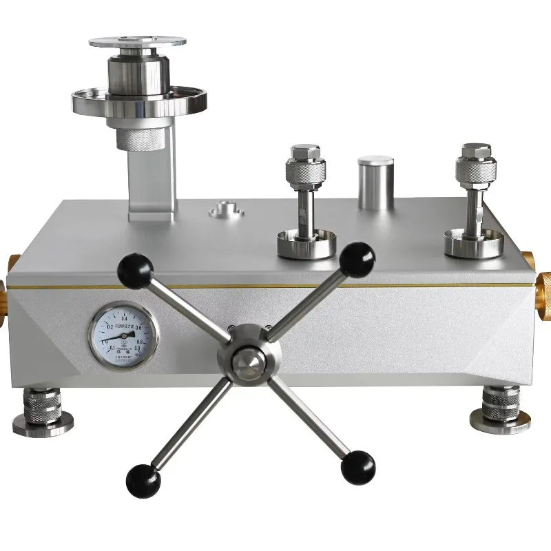 Pneumatic Dead Weight Tester For Pressure Gauge Calibration Vacuum To 10bar Range