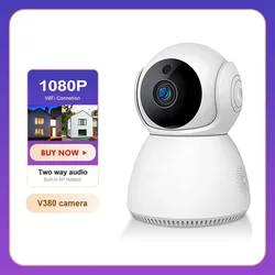 2MP 1080P V380 Indoor WiFi CCTV Camera de Seguranca Wireless IP PTZ Night Vision 2 Way Audio Motion Detection Security Camera