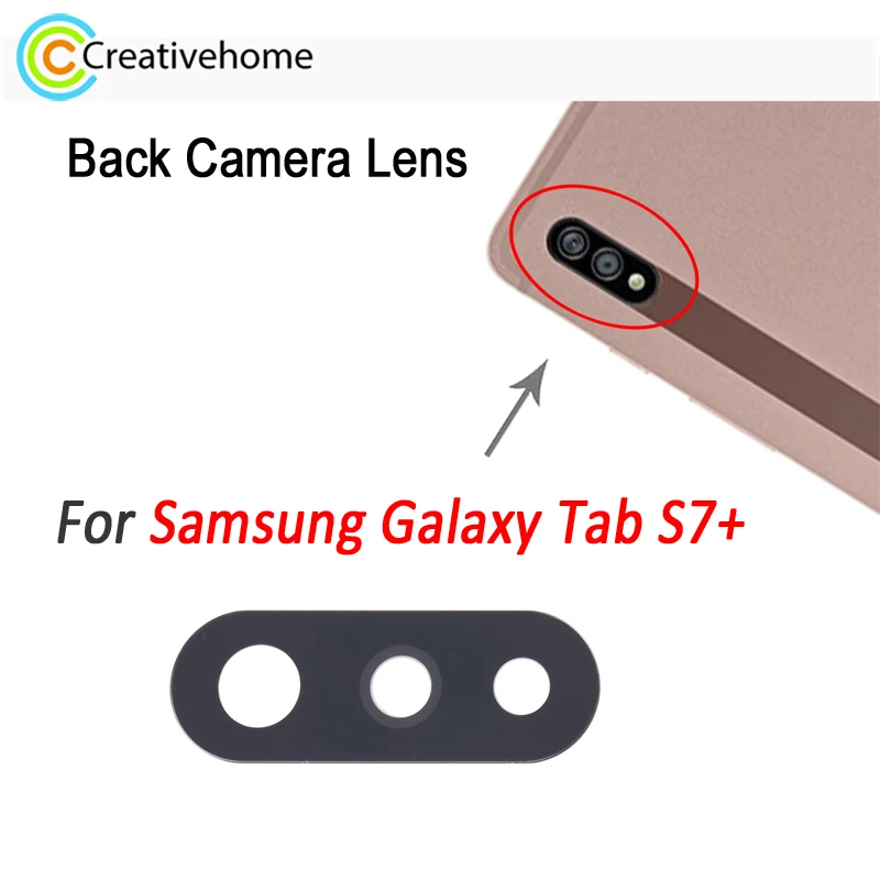 

Back Camera Lens For Samsung Galaxy Tab S7 Plus SM-T970 SM-T976 Rear Camera Lens Cover Repalcement Part