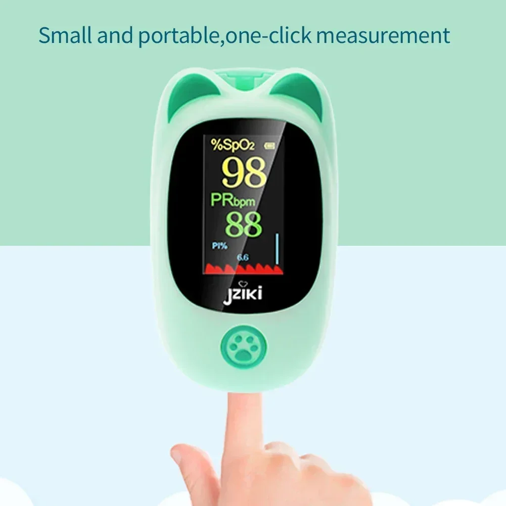 Child Finger Clip Medical Oximeter Nurse Pediatric Neonatal Oxygen Saturometer Heart Rate Meter Pulse Oxiometer Finger