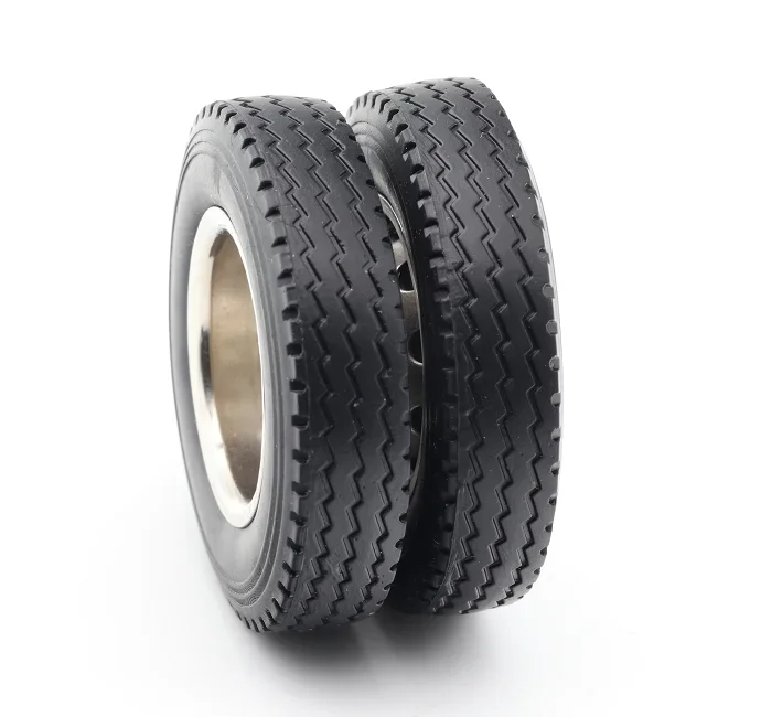 Qin 1/24 2PCS Upgrade Road Tire Skin D44mm/24mm RC Static Modification Tractor Truck Model Tire Skin