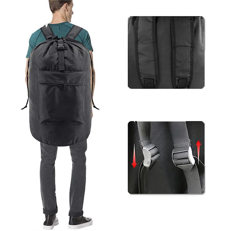 

【Flash-Deal!】Laundry Basket Backpack Waterproof Clothes Laundry Basket Large Capacity Laundry Tools University Dormitory Laundry