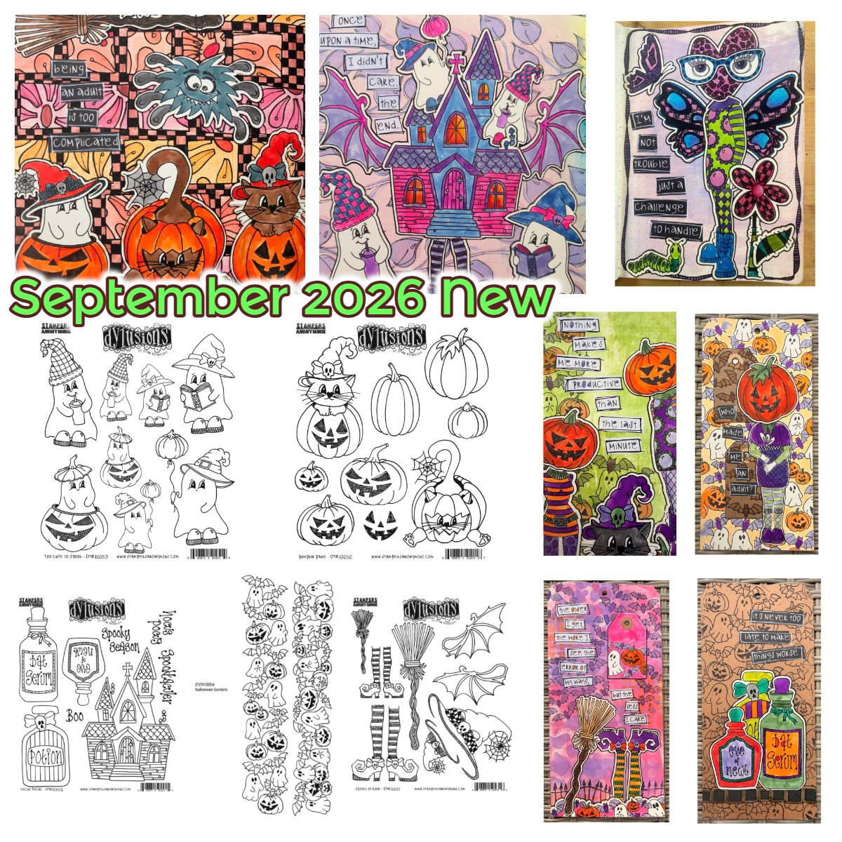 September 2026 New Halloween Borders Cling and Pumpkin Paw Cling Stamps for DIY Greeting Cards Scrapbooking Handmade Decorative