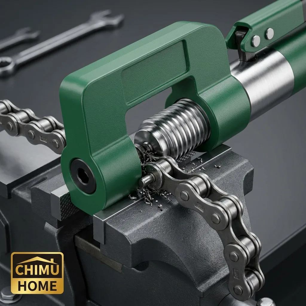 【CHIMU HOME】 Industrial Hydraulic Chain Breaker Extractor Tool Set for Moto Bike Reinforced Alloy Steel System
