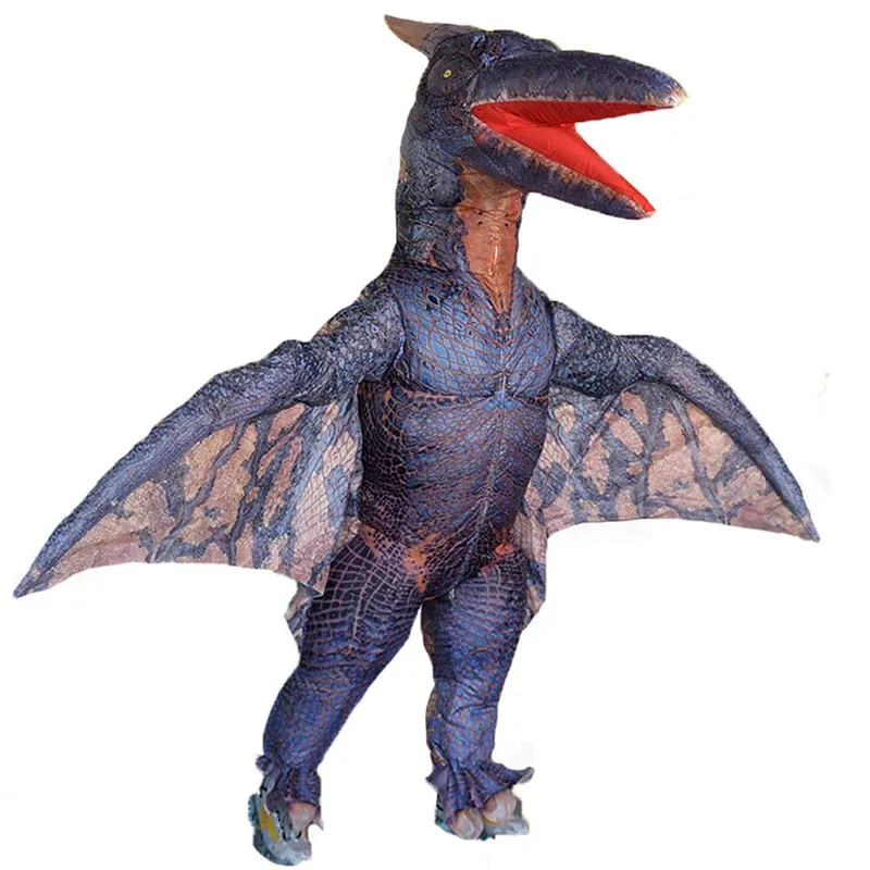 

Adult Pterosa Dinosaur Inflatable Costume Halloween Cosplay Pterosaur Spinosaurus Disfraz Trex Dragon Velociraptor Blow Up Dress