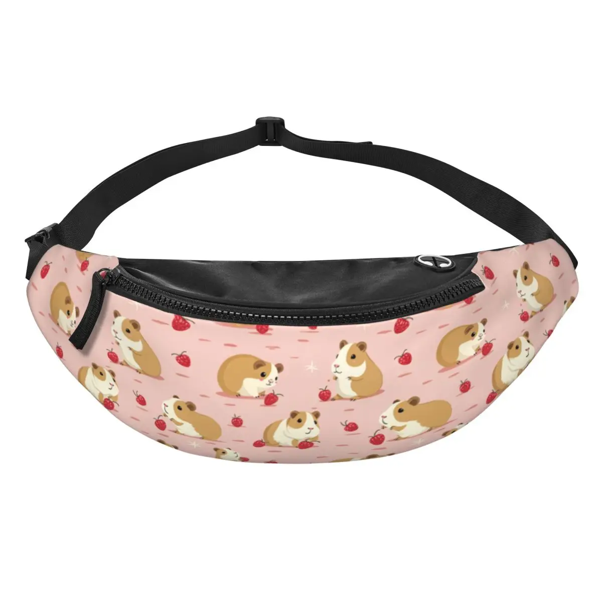 Custom Cute Giant Cavy Capybara Fanny Pack Women Men Crossbody Waist Bag for Running Phone Money Pouch