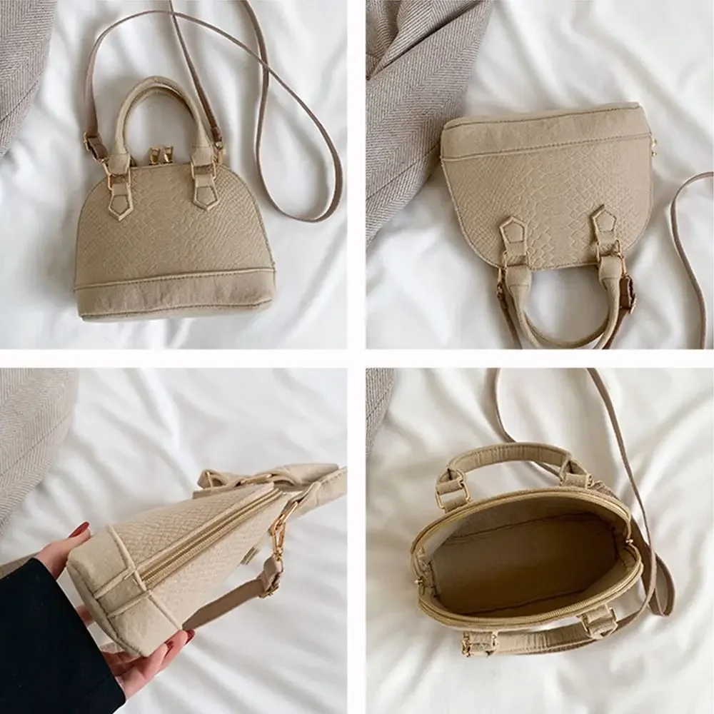 Torby Crossbody o dużej pojemności casualowe torebka w stylu Retro z filcu w jednolitym kolorze damskie torebki do szminki