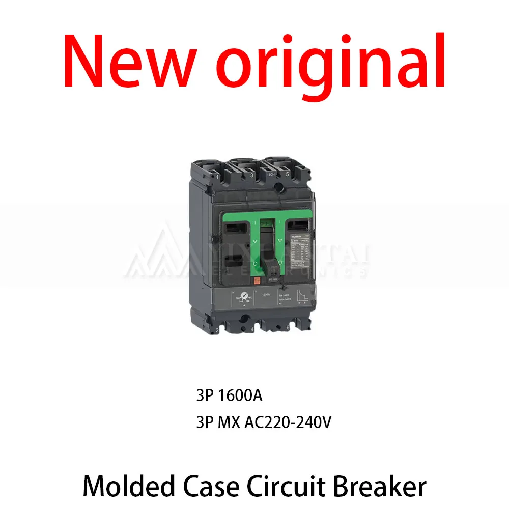 1Pcs/Lot New original 3P 1600A 3P MX AC220-240V Molded Case Circuit Breaker