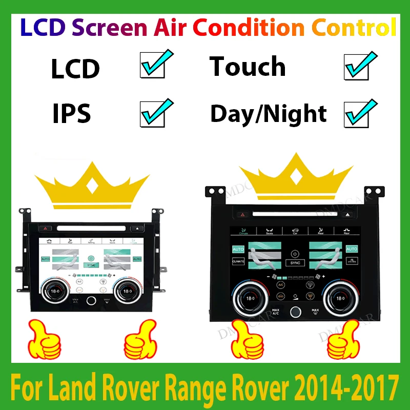 

LCD Climate Board AC Panel Display Car HD Touch Screen Air Condition Control For LandRover Range Rover Vogue L405 2013-2017