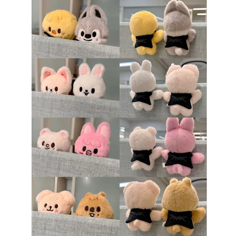 NEW 10CM Popular Anime Kawaii Skzoo Mini Plush Keychain Pendant Cartoon Doll School Bag Pendant Decoration Birthday Gift