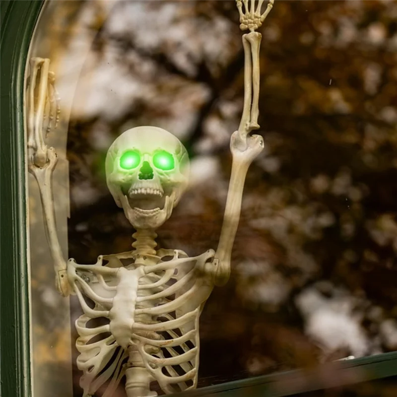 【B07R】Occhi luminosi a led di Halloween con timer Occhi horror fai da te Decorazioni da giardino Decorazioni di Halloween Vendita di Halloween Liquidazione Verde