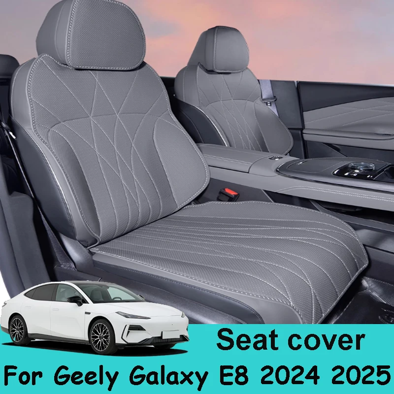 

For Geely Galaxy E8 2024 2025 Car Seat Cover Cushion All Seasons Leather Seats Anti Fouling Ventilated Interior Accessories