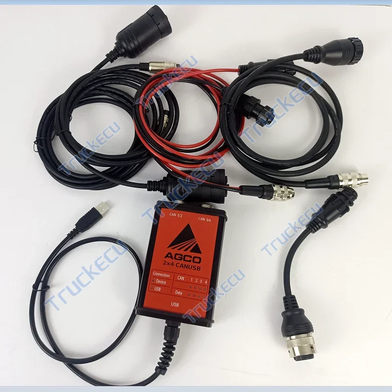 Fendt Massey Ferguson Valtra FenDias tractor diagnostic Tool AGCO WinEEM3/4 Electronic Diagnostic EDT SISU 2x4 CANUSB Interface