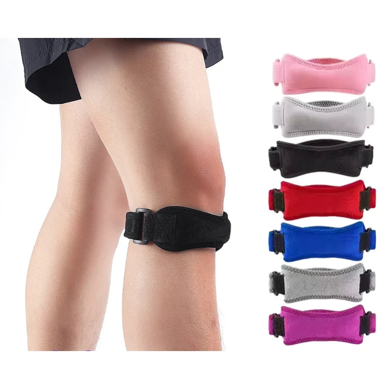 

1PC Patella Knee Strap with Ergonomic Silicone Pad for Pain Relief Sport Arthritis Shock-Absorbing Adjustable Stable Health Care