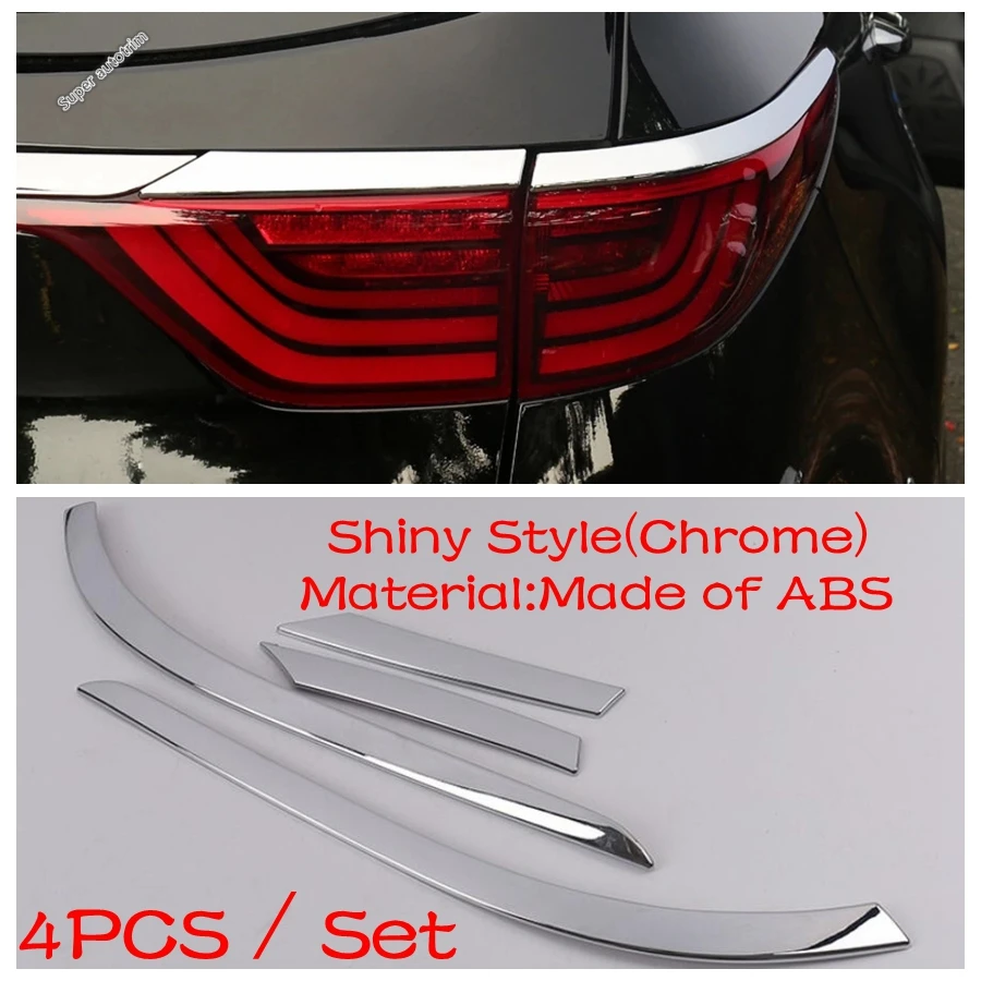 

Rear Tail Light Lamp Eyebrow Eyelid Strip Decoration Cover Trim For KIA Sportage 2016 2017 2018 ABS Chrome Accessories Exterior