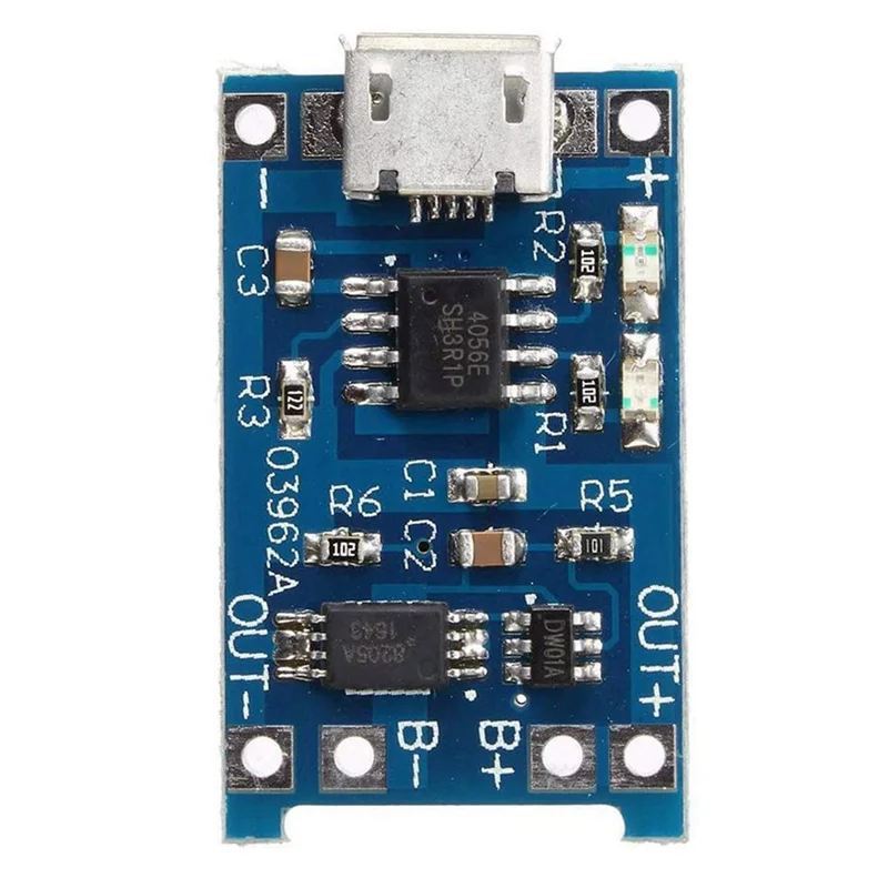 20 piezas 5V 1A 18650 Placa de carga de batería de litio TP4056 Placa de carga de batería de litio Módulo de carga micro-USB Protect-[A51I]