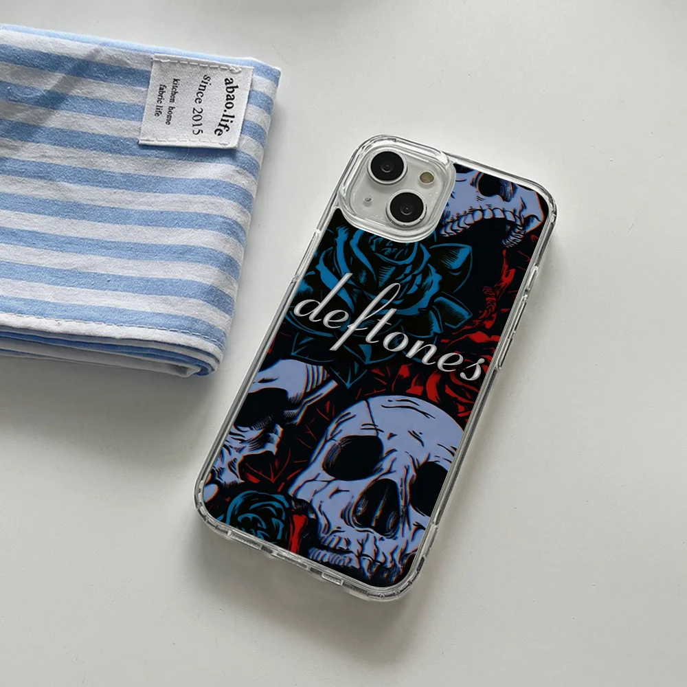 

Band D-Deftones Phone Case Magsafe for iPhone 16 14 13 12 15 Pro Max X XR XS Plus Soft Clear Tpu Cover
