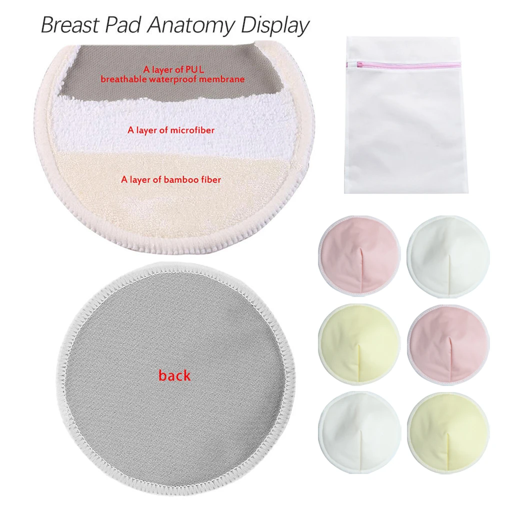 6 Pieces Nipple Cover Breastfeeding Leak-proof Pad Maternity Replaceable