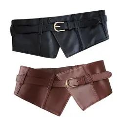 Mode Brede Gesp Corset Taille Riem PU Leer Decoratieve Cumberbanden DIY Taille Cover Voor Vrouwen Lady Girl