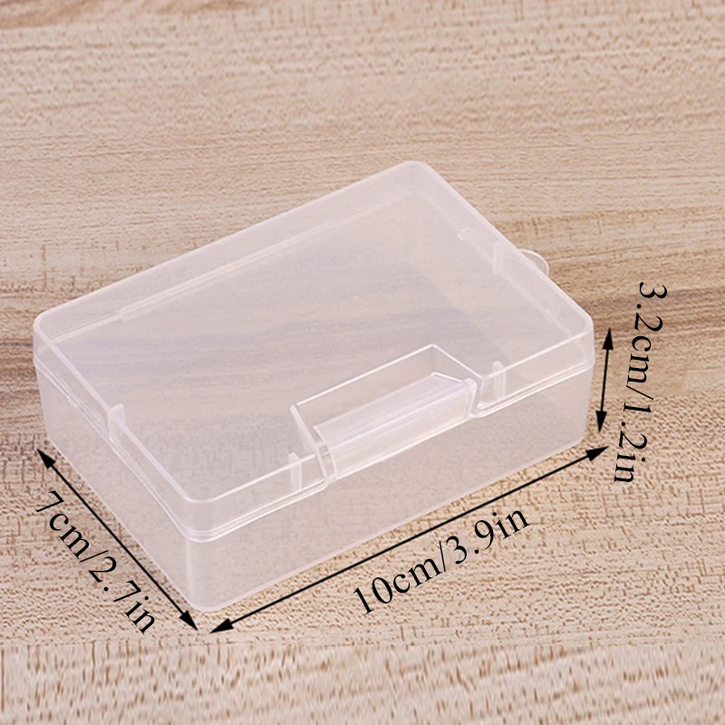 Transparent Plastic Cosmetics Hardware Parts Jewelry Storage Case Container Packaging Box For Earrings Rings Box Holder Case