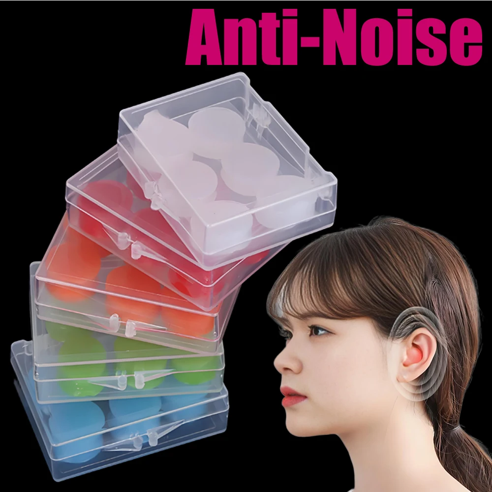 

Silicone Ear Plugs for Sound Insulation Sleep Noise Reduction Anti-Noise Ear Protection Ideal for Travel Rest Quiet