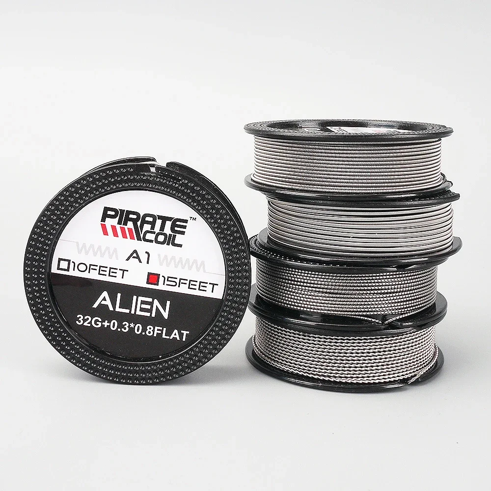 Original Pirate Heating Wire Fused Clapton Alien HIVE 24GA 26GA 15 Feet A1 Material DIY Rebuildable Coil Zeus X Mesh