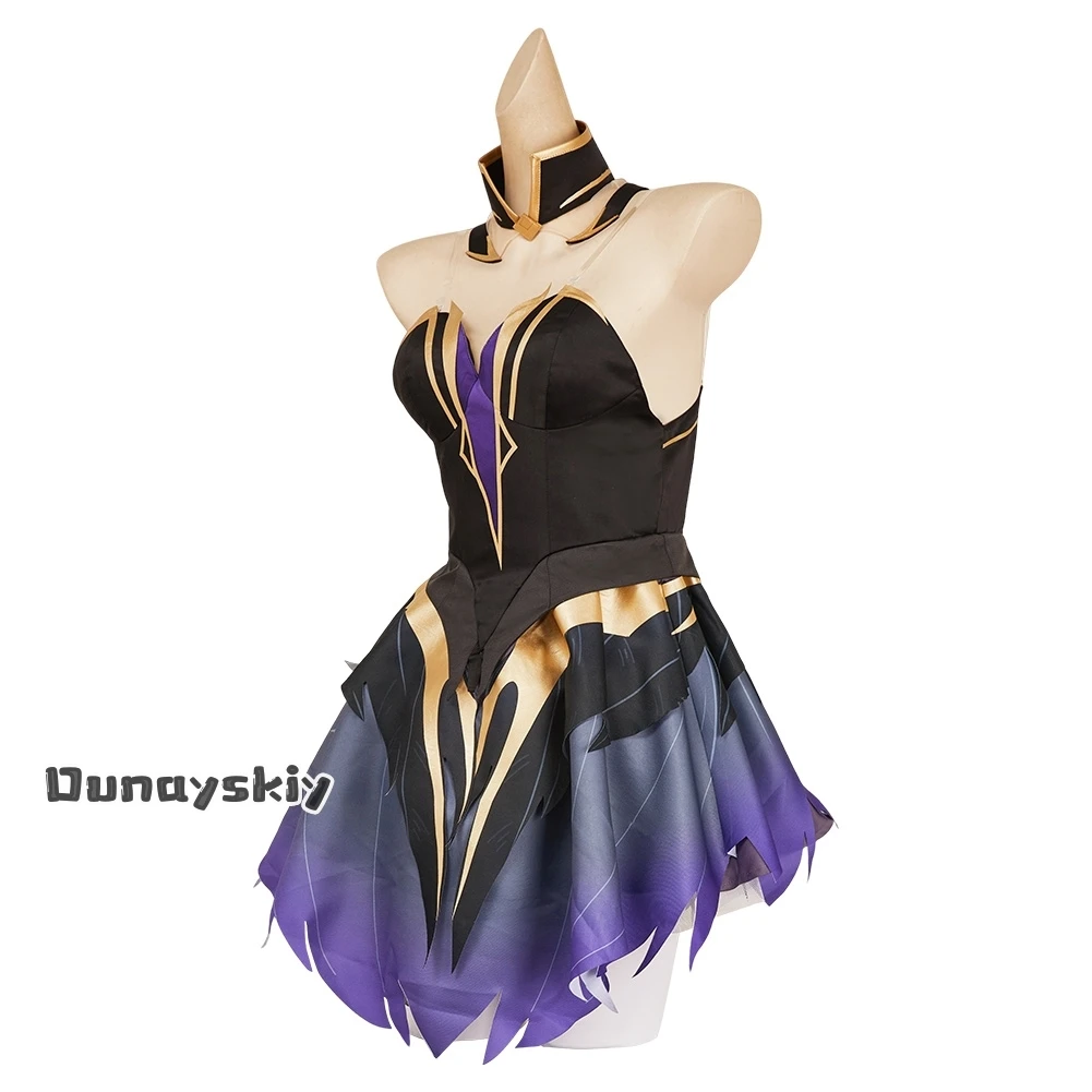 لعبة المنافسين دور خنجر فستان تأثيري زي الأرجواني الأميرة لوليتا فساتين حريمي خنجر لعب الأدوار فتاة plaűе شعر مستعار الدعاوى