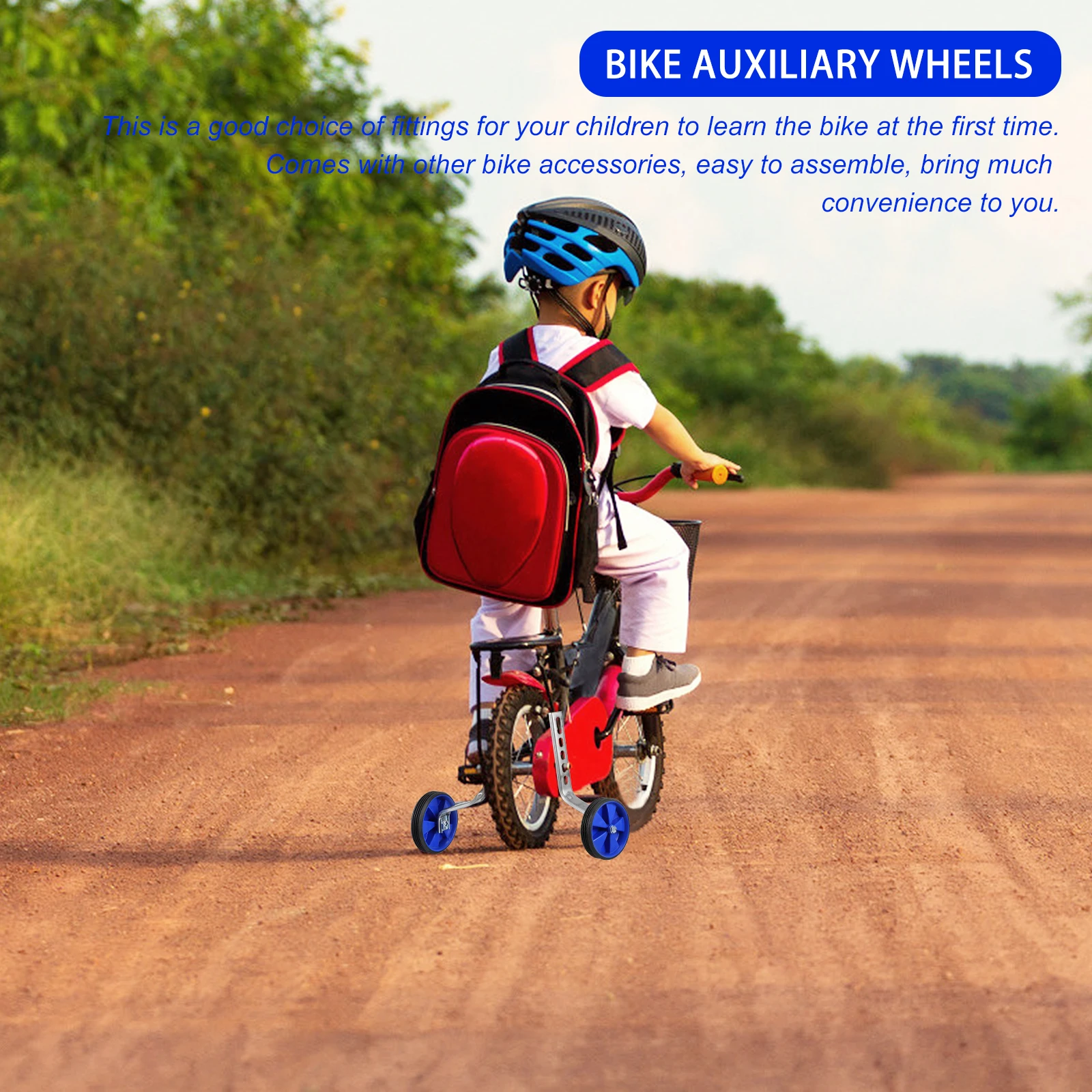 

1 set 1 Set Bike Training Wheels Durable Balance Auxiliary Wheels For Children Bicycle Easy Install Stabilizer
