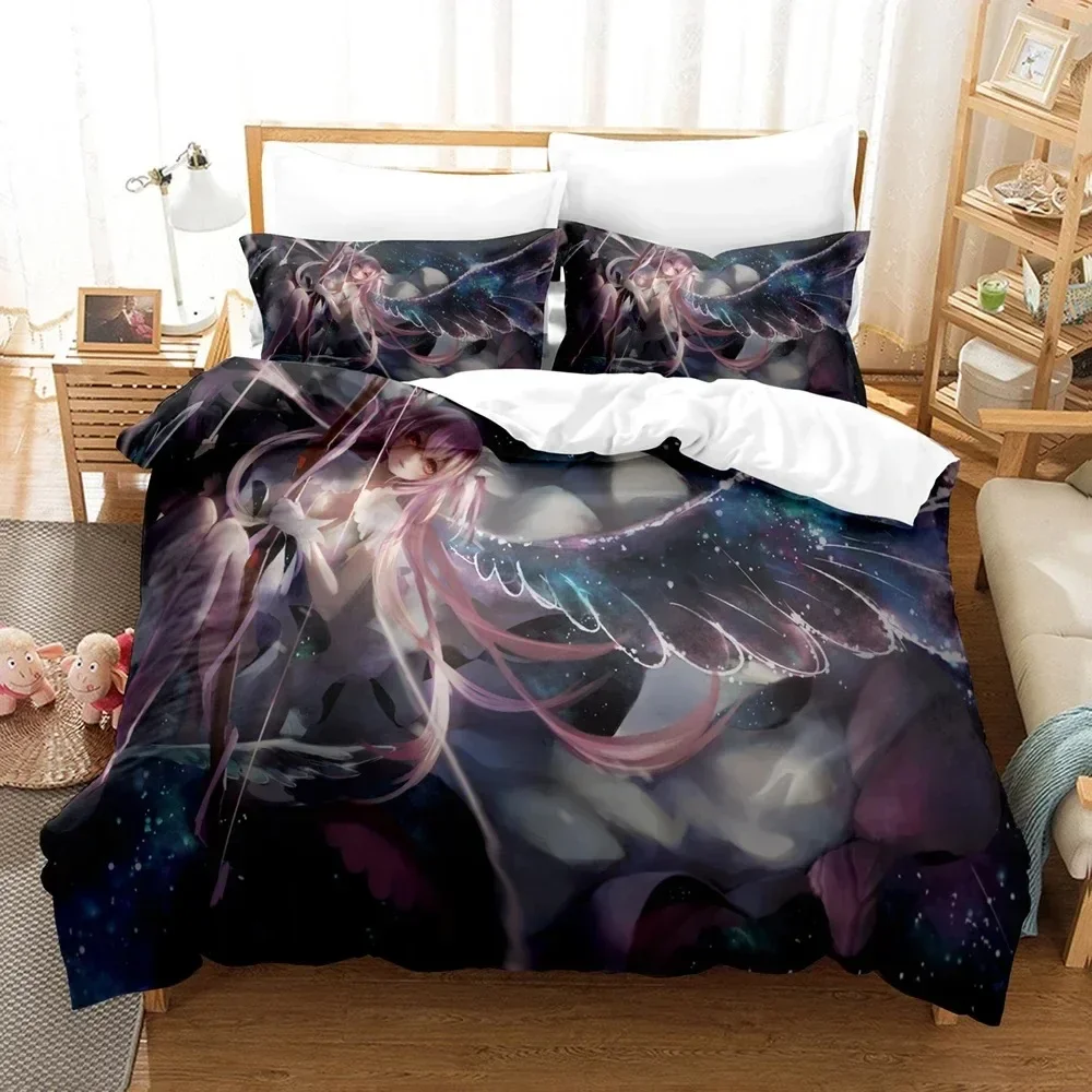 Fashion Top 3D Puella Magi Madoka Magica Bedding Sets Duvet Cover Set With Pillowcase Twin Full Queen King Bedclothes Bed Linen