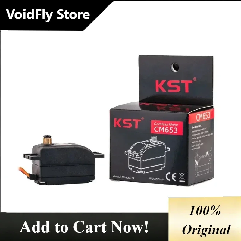 VoidFly Original KST CM653 IP65 Waterproof 18Kgf.cm 0.08sec Low Profile Coreless Metal Gear Servo