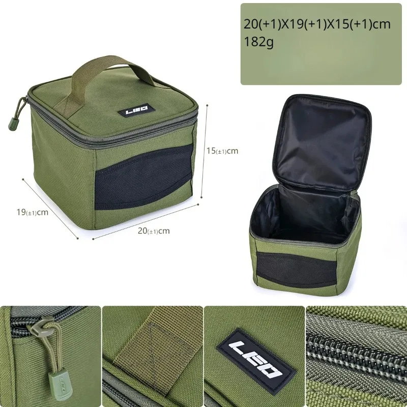 Bolsa de pesca impermeable verde militar plegable con ruedas - imagen 3