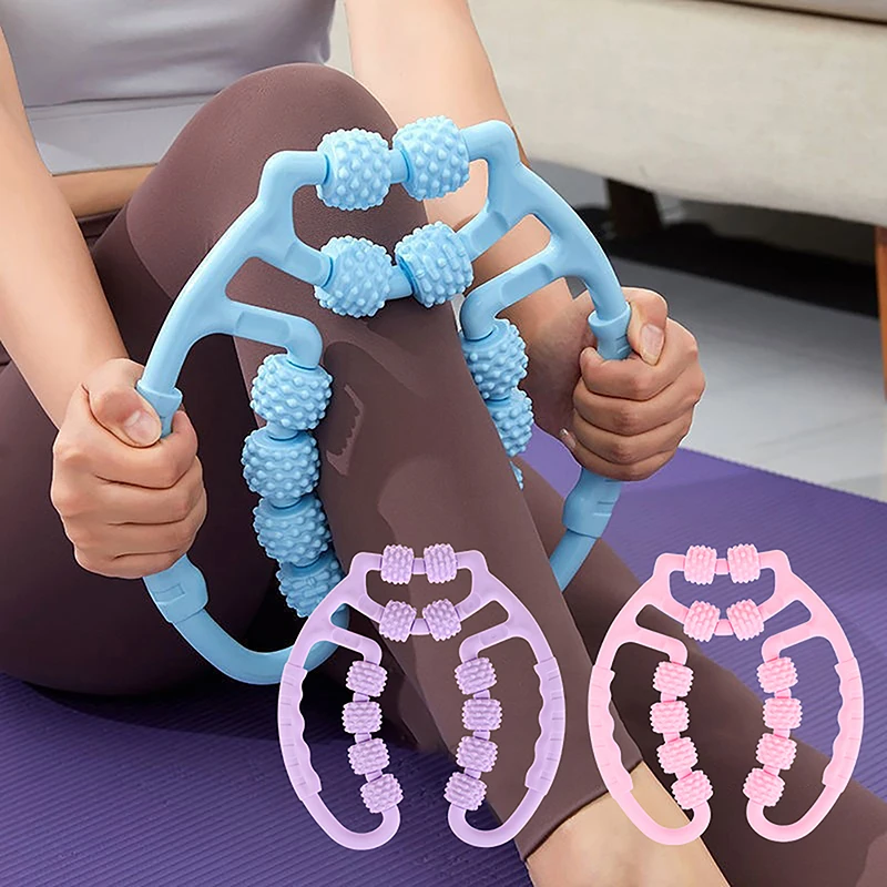 Ringförmiges Beinklemmen-Massagegerät, entspannender Beinroller, Rollerstange, Yoga, schönes Beinmassagegerät, ringförmige Beinklemme