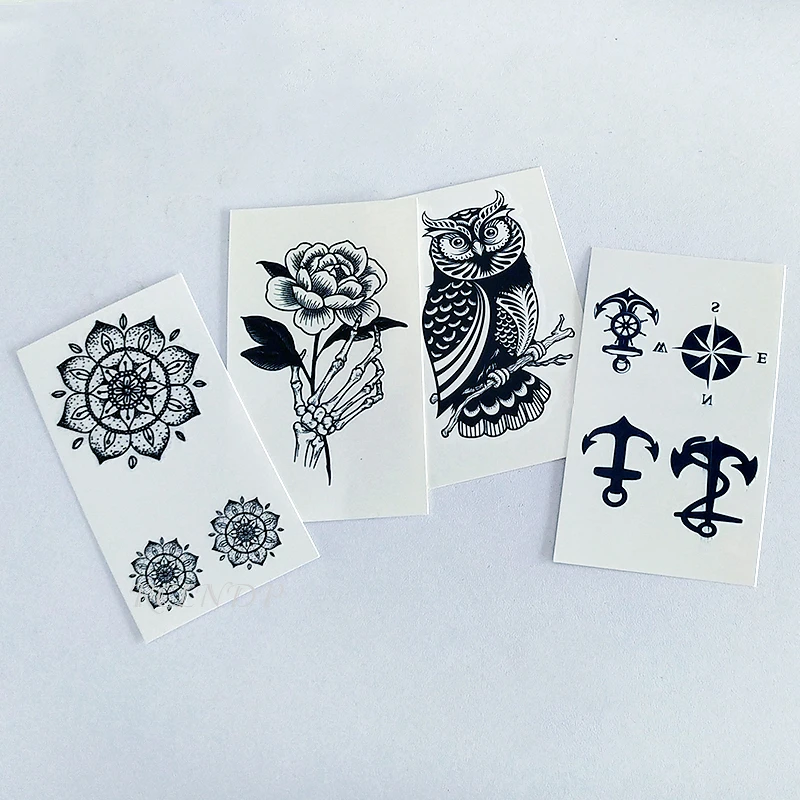 Waterproof Temporary Tattoo Sticker  butterfly whale snake moon flower small tatto flash tatoo fake tattoos for women men kid