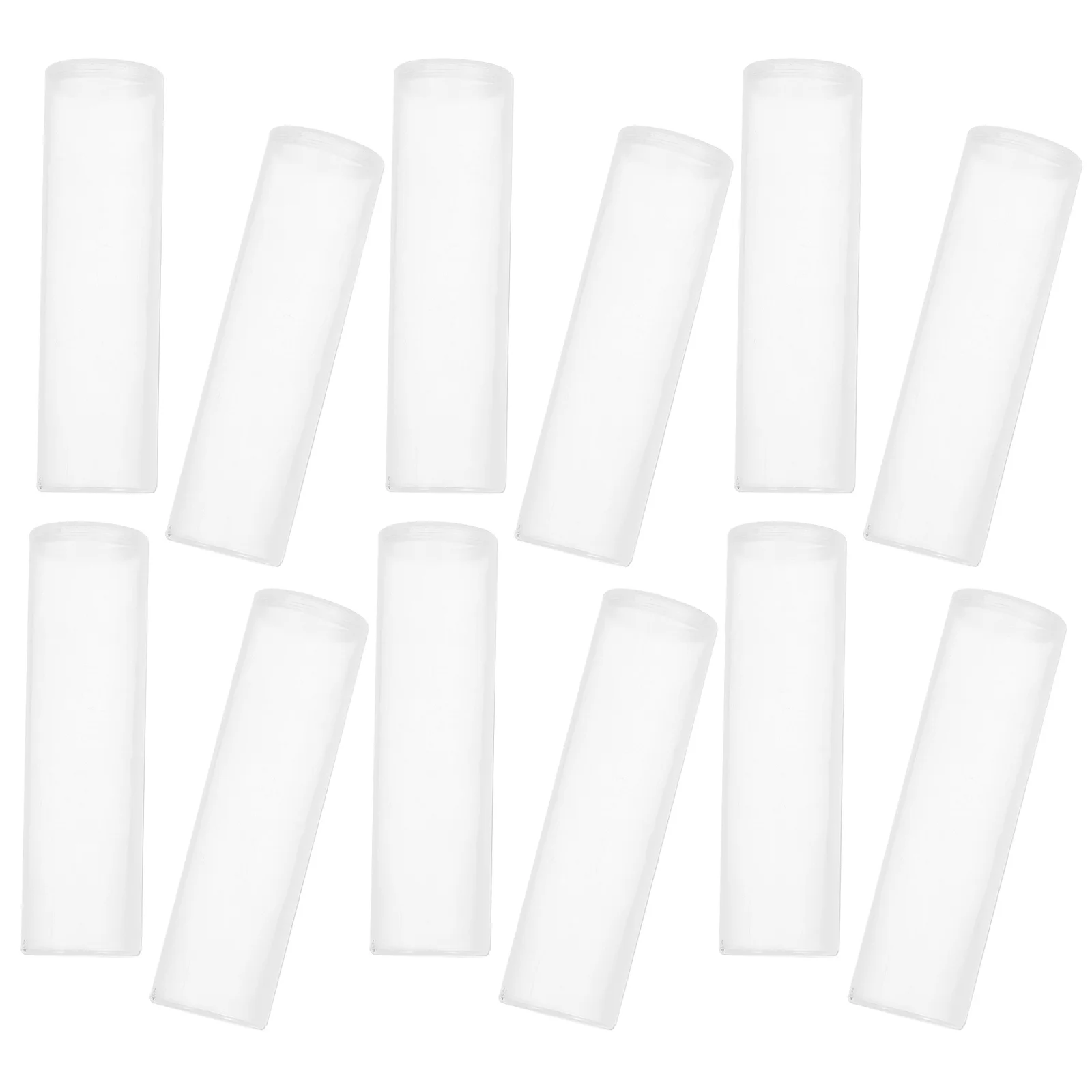 20Pcs Organizer Transparent Plastic Tube Container for Coin Collection Storage Dollar Quarter Holder Stackable