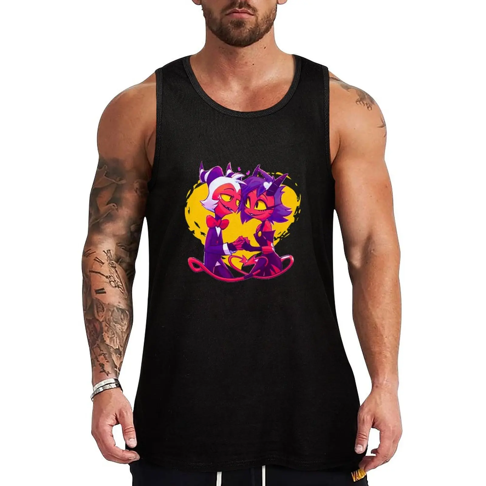 Helluva Boss Millie and Moxxie Tank Top Thin Cool Tank Top Summer Breathable Sleeveless Shirt